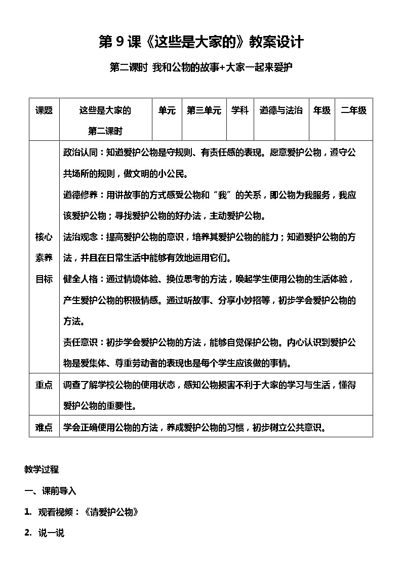 【核心素养】9.2《 这些是大家的》 第二课时 课件+教案+素材01