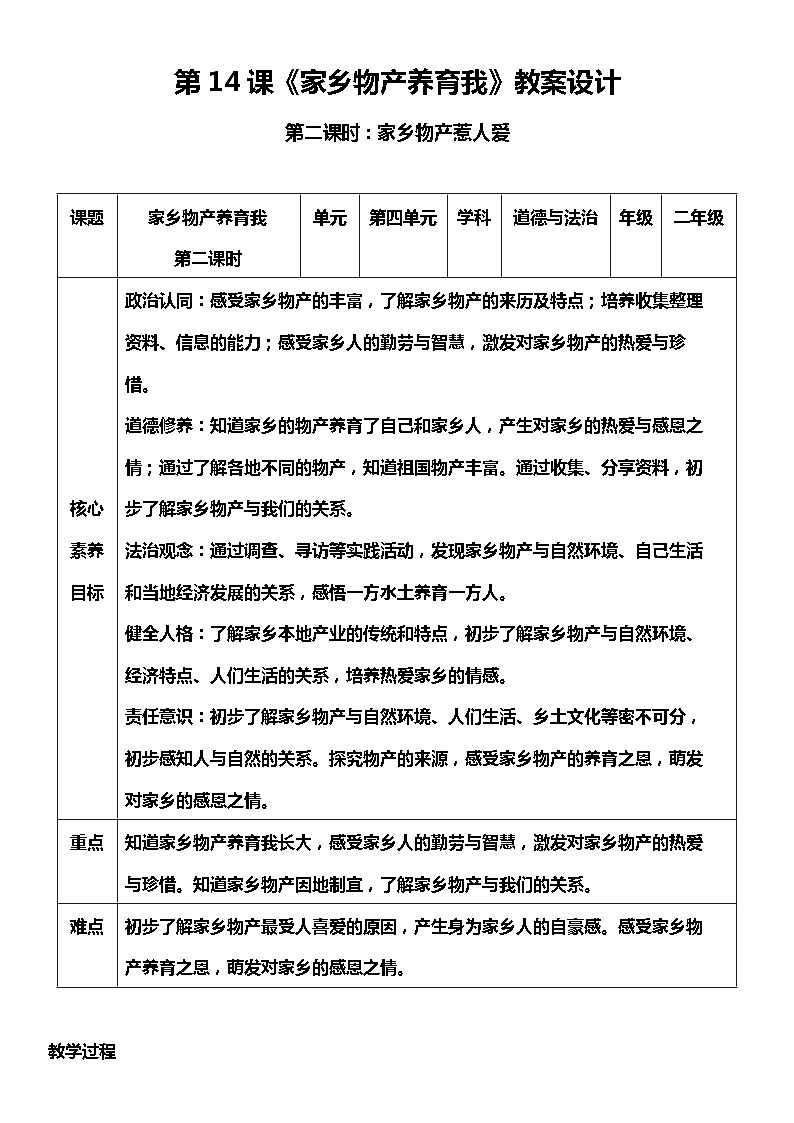 【核心素养】14.2 《家乡物产养育我 》第二课时 课件+教案+素材01