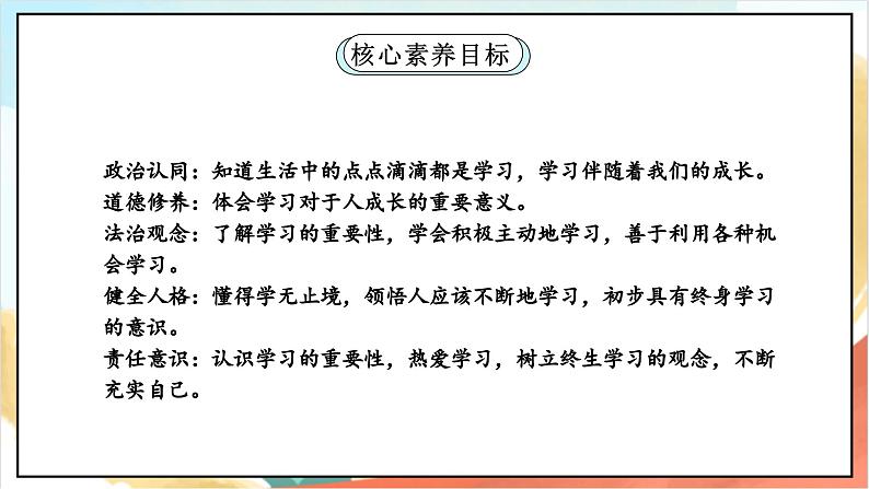 【核心素养】 1.1 《学习伴我成长 》第一课时 课件 +素材+教学设计+学习任务单+作业02