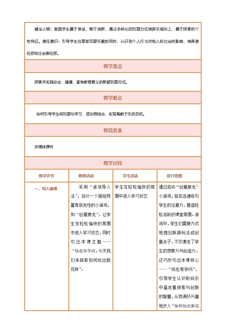 【统编版】一上道法  12.《玩也有学问》第2课时 教案 课件 素材02