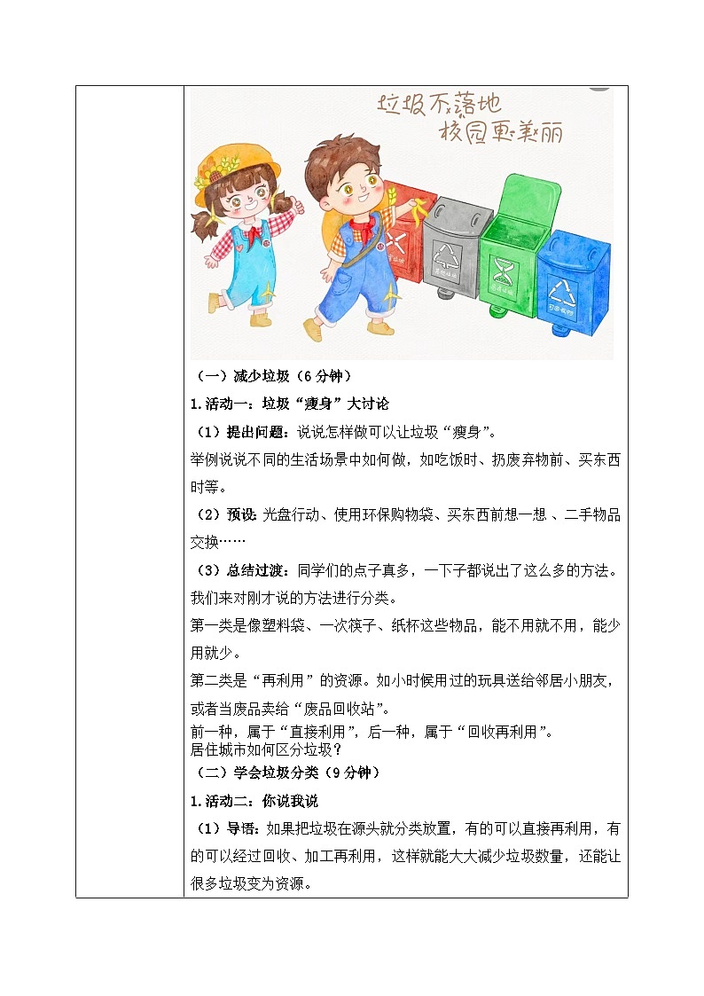 部编版道德与法治（2024）一年级上册第15课《我们不乱扔》教学设计03