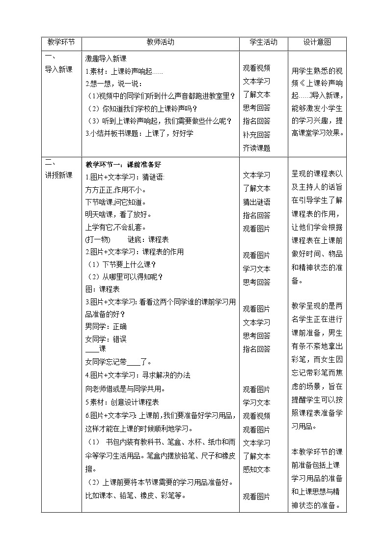 【2024秋 新教材】一年级上册道德与法治第7课《上课了，好好学》PPT教学课件 +素材+教案教学设计02