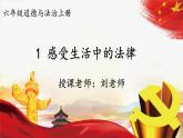 六年级道法上册上课PPT课件 1.第一单元 我们的守护者 1 感受生活中的法律