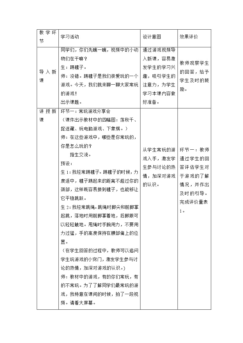 【核心素养大单元】部编版道德与法治二年级下册5.健康游戏我常玩（第1课时）单元整体分析+课件+教案+素材02