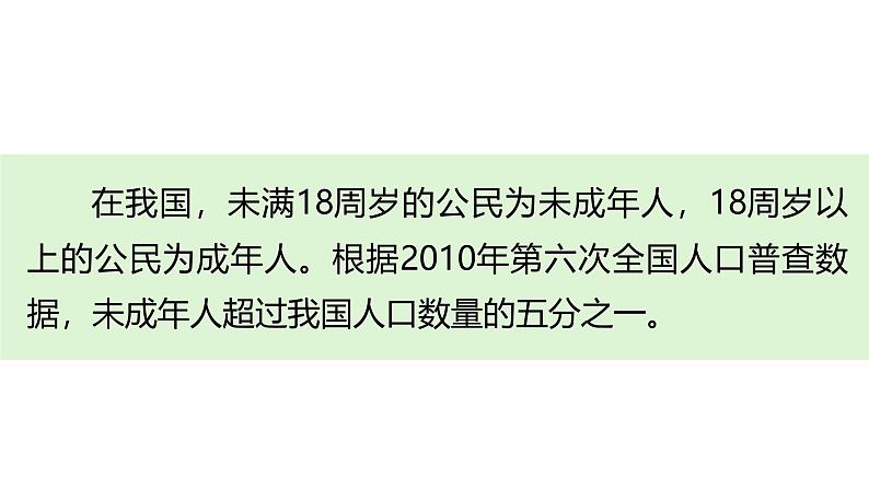 统编版道德与法治 六年级上册第四单元《我们受特殊保护》公开课课件第1课时第3页