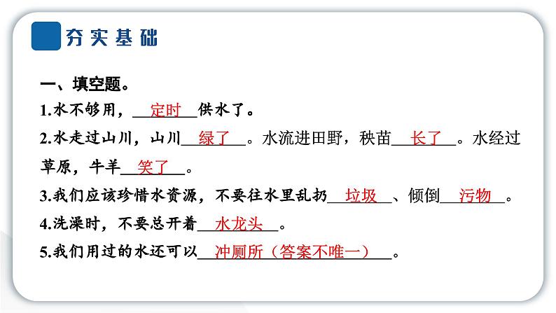 人教统编版道德与法治二年级下册第三单元绿色小卫士9 小水滴的诉说（教学）习题课件第7页