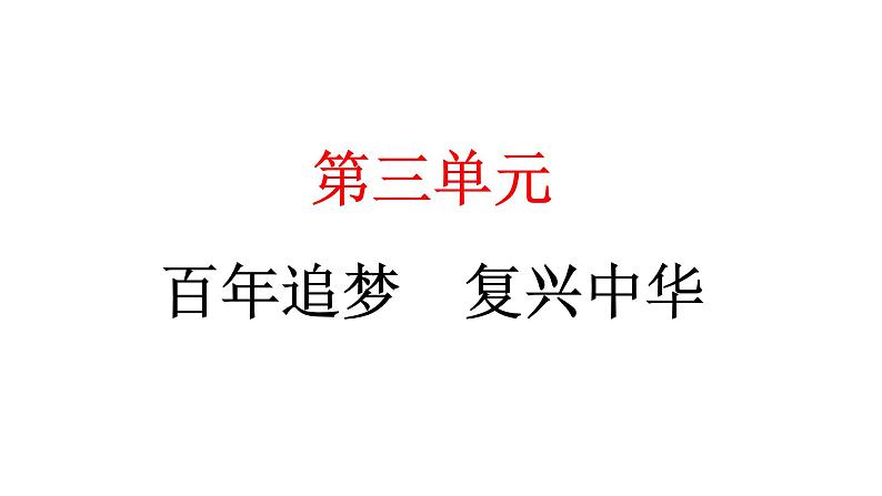 人教统编版道德与法治五年级下册第三单元百年追梦复兴中华7 不甘屈辱 奋勇抗争（教学）习题课件第1页