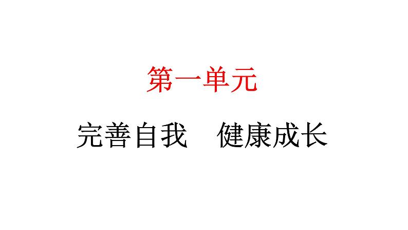 人教统编版道德与法治六年级下册第一单元完善自我健康成长1 学会尊重（教学）习题课件第1页