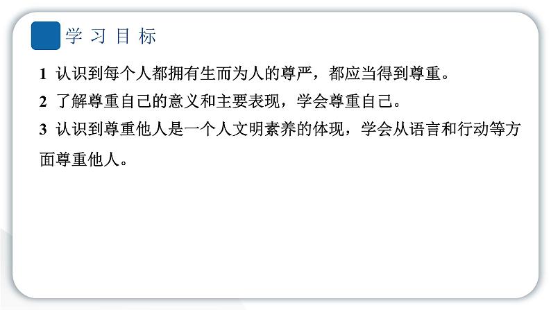 人教统编版道德与法治六年级下册第一单元完善自我健康成长1 学会尊重（教学）习题课件第7页