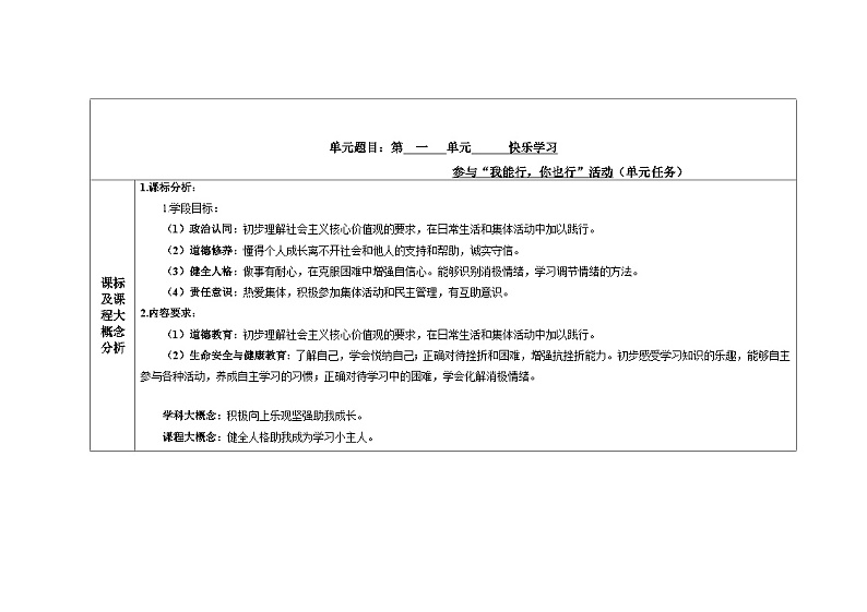第一单元《快乐学习》  教学设计  道德与法治三年级上册统编版第2页