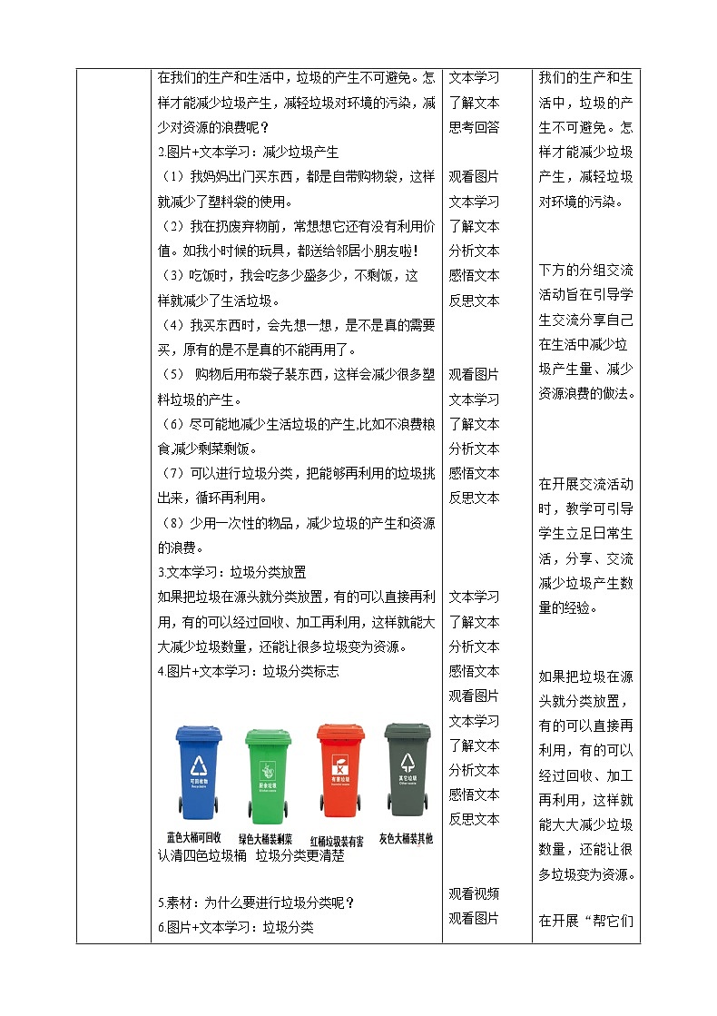 【新课标】四年级上册道德与法治第11课《变废为宝有妙招》教案教学设计（第二课时）第2页
