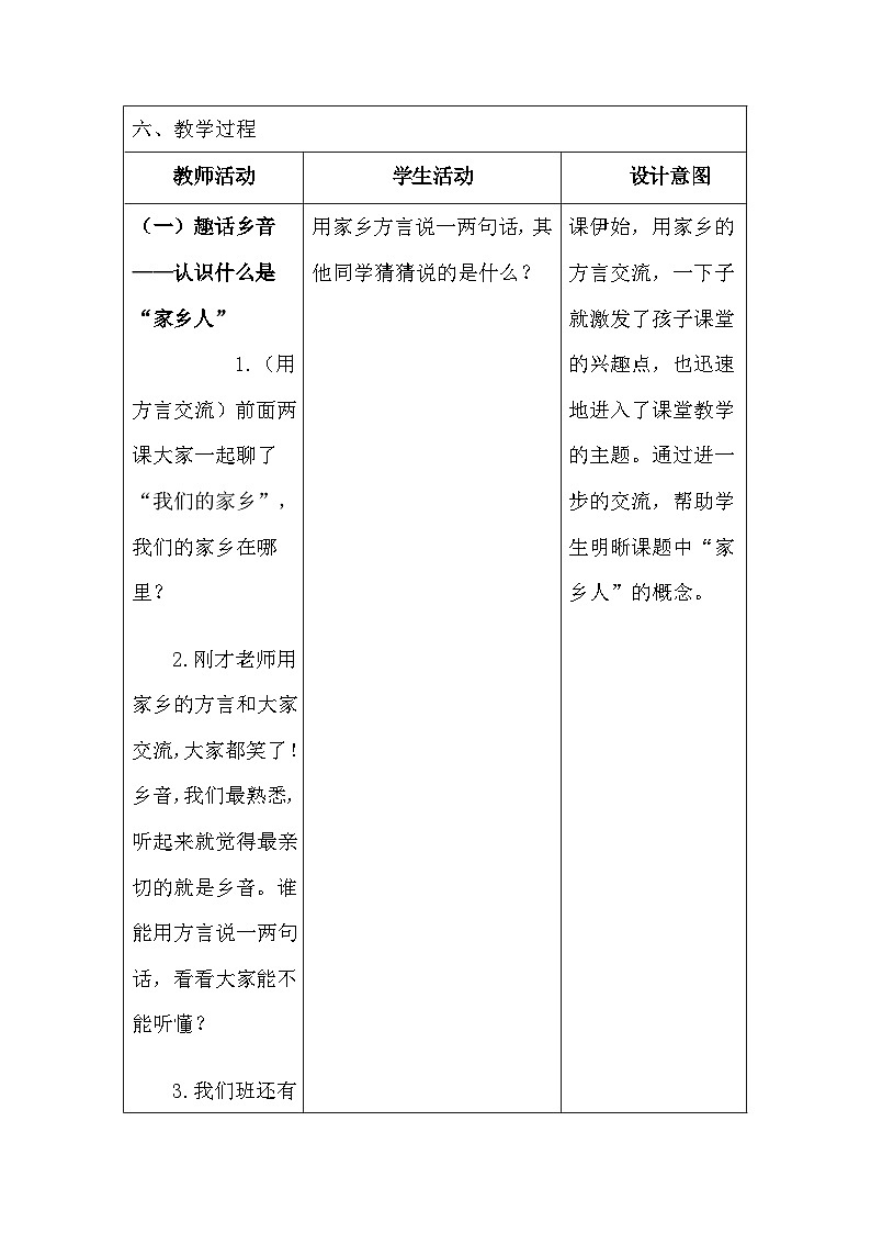 《可亲可敬的家乡人》教学设计第3页