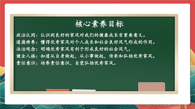 【核心素养】人教部编版道法五下 3.2《弘扬优秀家风》 课件第2页