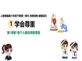 統(tǒng)編版小學道德與法治六年級下冊 1-1《學會尊重》課件第1課時
