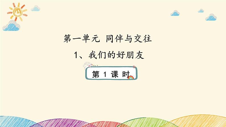 统编版小学道德与法治 四年级下册1-1我们的好朋友第一课时 课件第1页