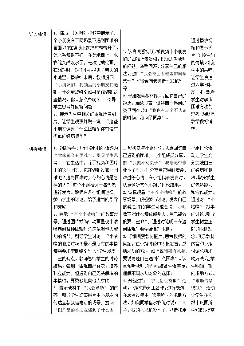 第6课《请帮我一下》教学设计第2页