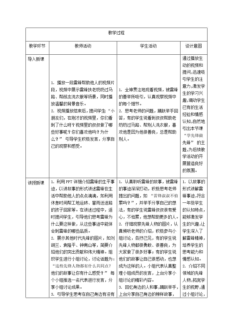 第16课《学先锋，做先锋》教学设计第2页