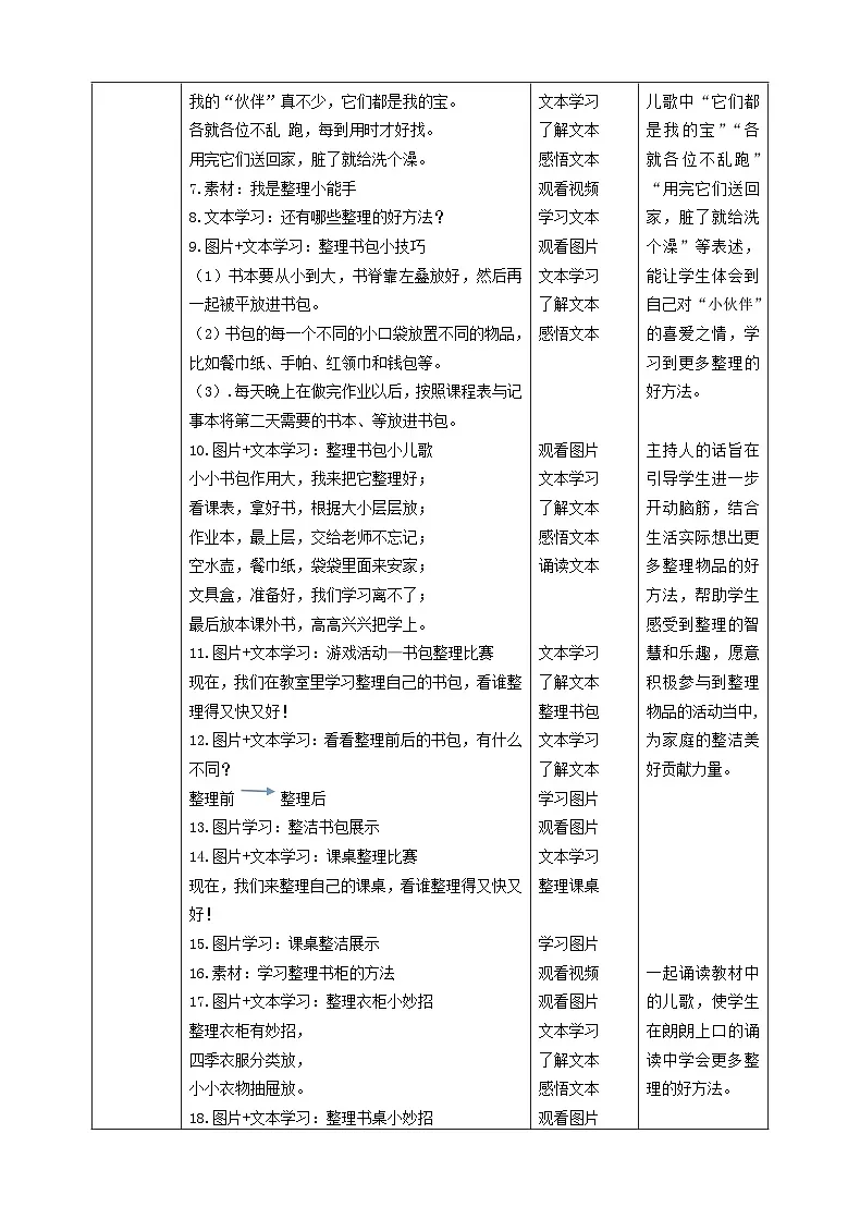 【2025春 新教材】统编版 一年级下册道德与法治 第11课《让我自己来整理》（第二课时）教案教学设计第3页