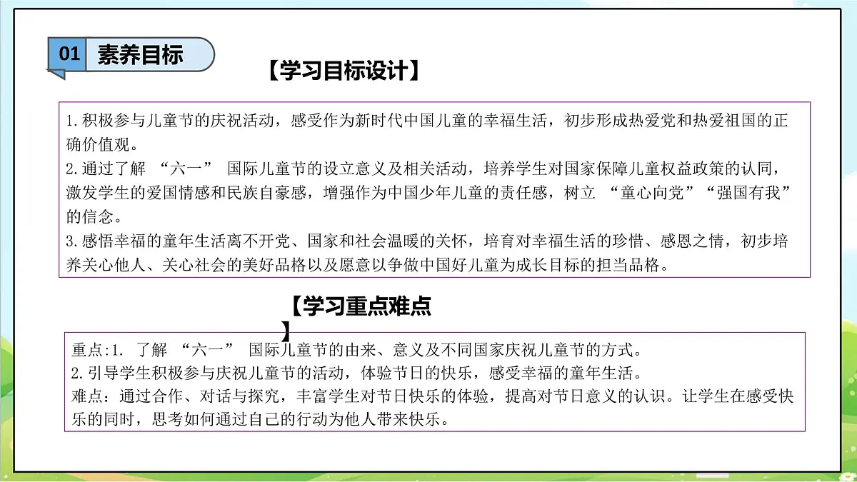 【2025春 新教材】第13课《快乐儿童节》（第一课时）PPT教学课件第3页