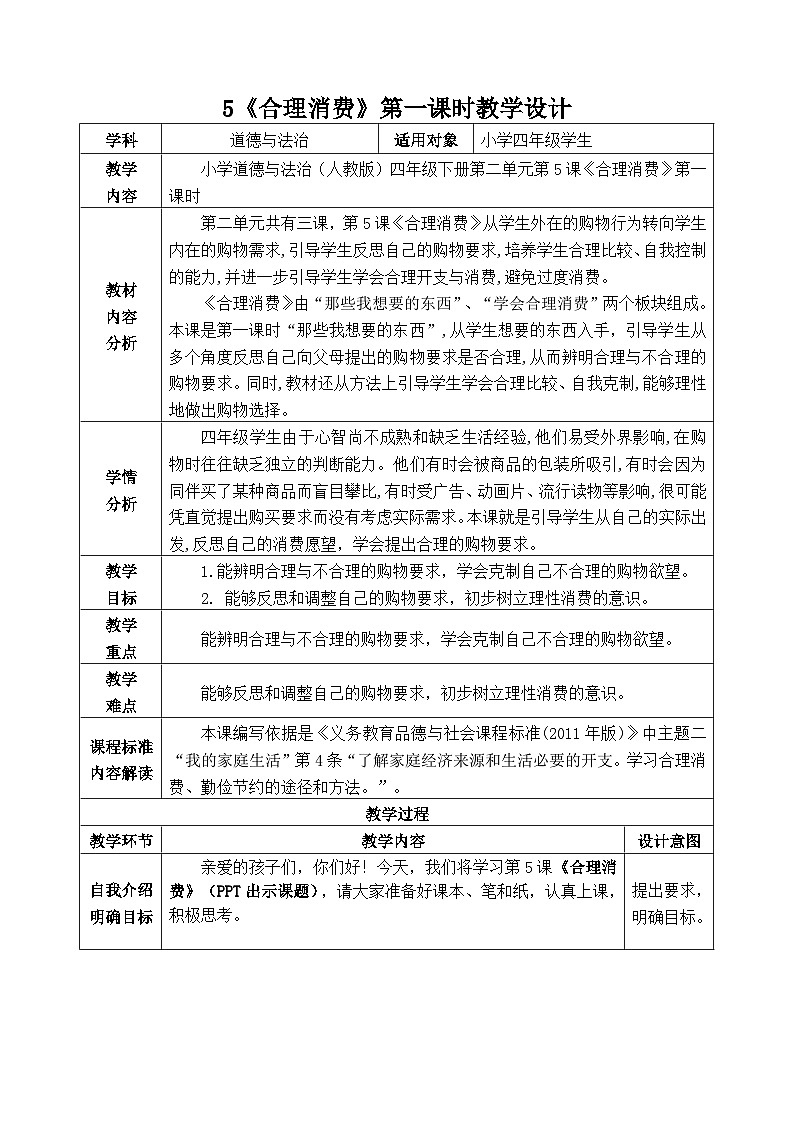 5.1《合理消费》第一课时第1页