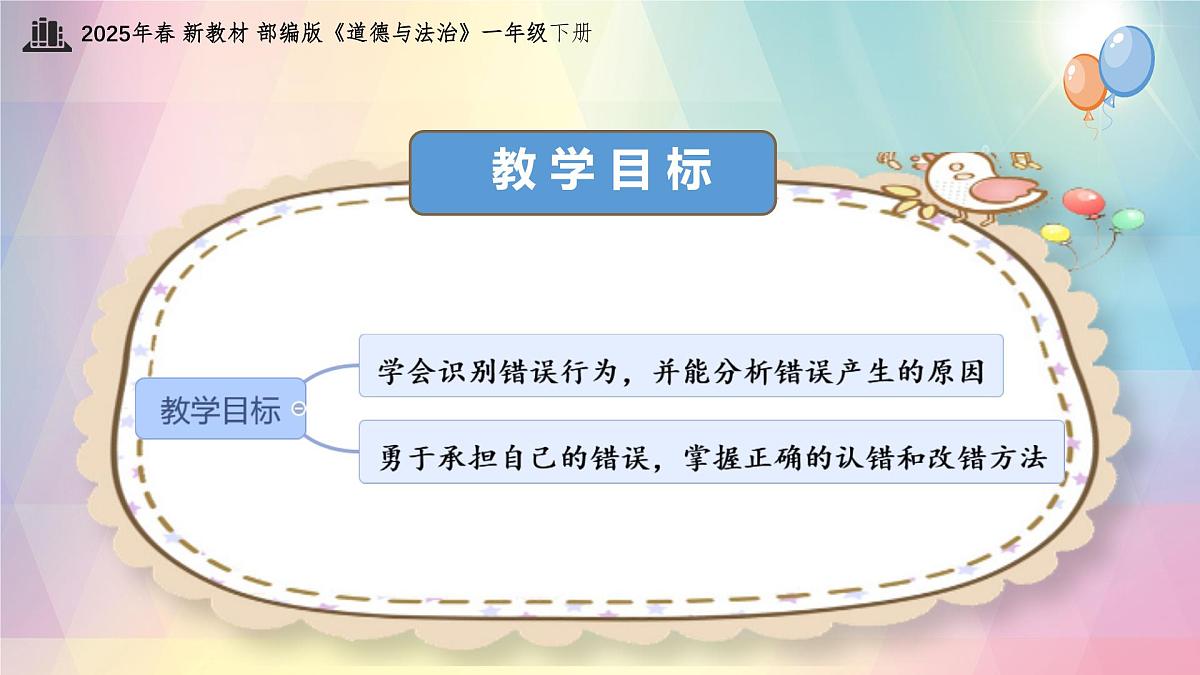 小学政治 (道德与法治)统编版（2024）一年级下册第3课 错了就要改 课件第3页