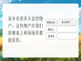 部編版二年級上冊道德與法治 第10課 家鄉(xiāng)物產(chǎn)養(yǎng)育我 第1課時 課件+教案+音視頻素材