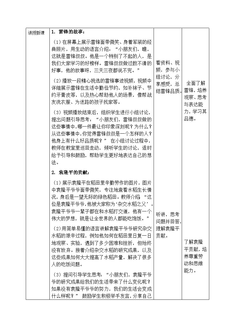 部编版五四制2024道德与法治一年级下册4.4学先锋 做先锋 第1课时 教案第2页