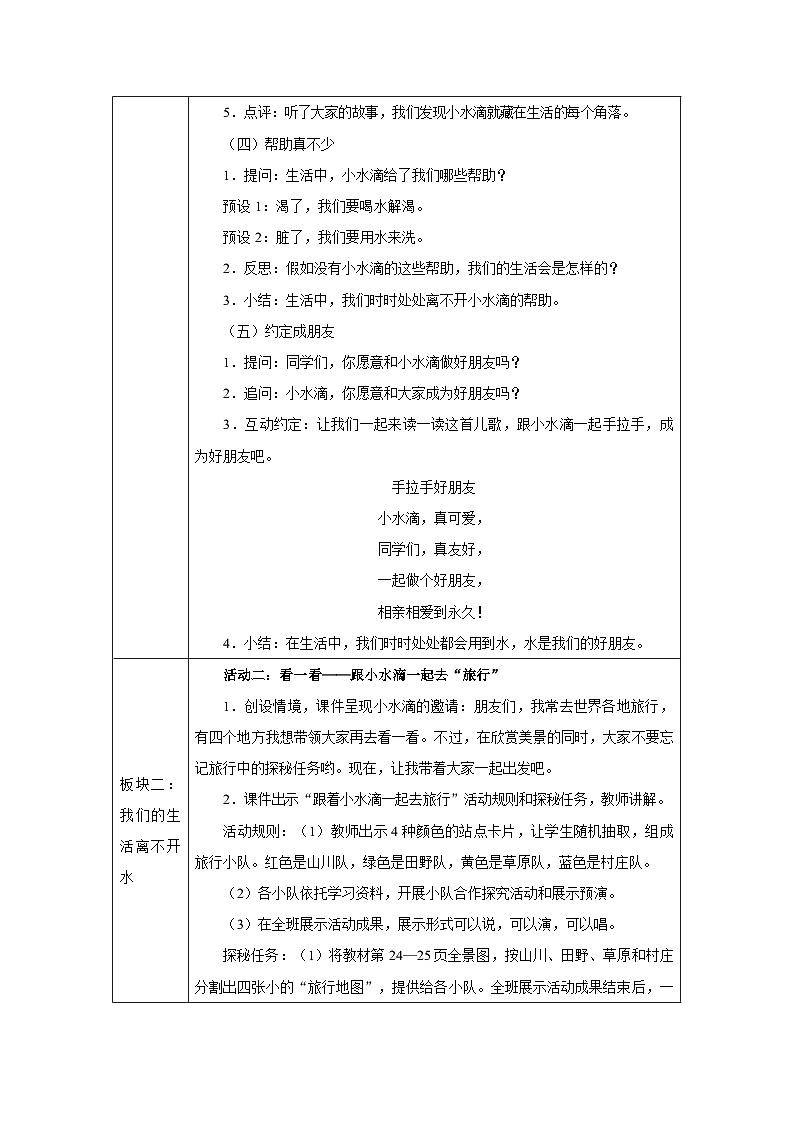 第7课 小水滴的诉说（第1课时）（2025-2026学年）道德与法治二年级下册教学设计第3页