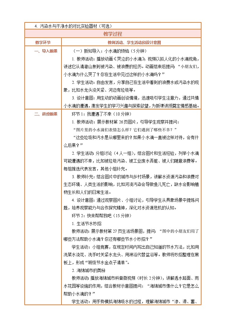 2026年统编版二年级道德与法治下册 7.2《小水滴的诉说——小水滴的遭遇 快来帮帮我吧》教案设计第2页