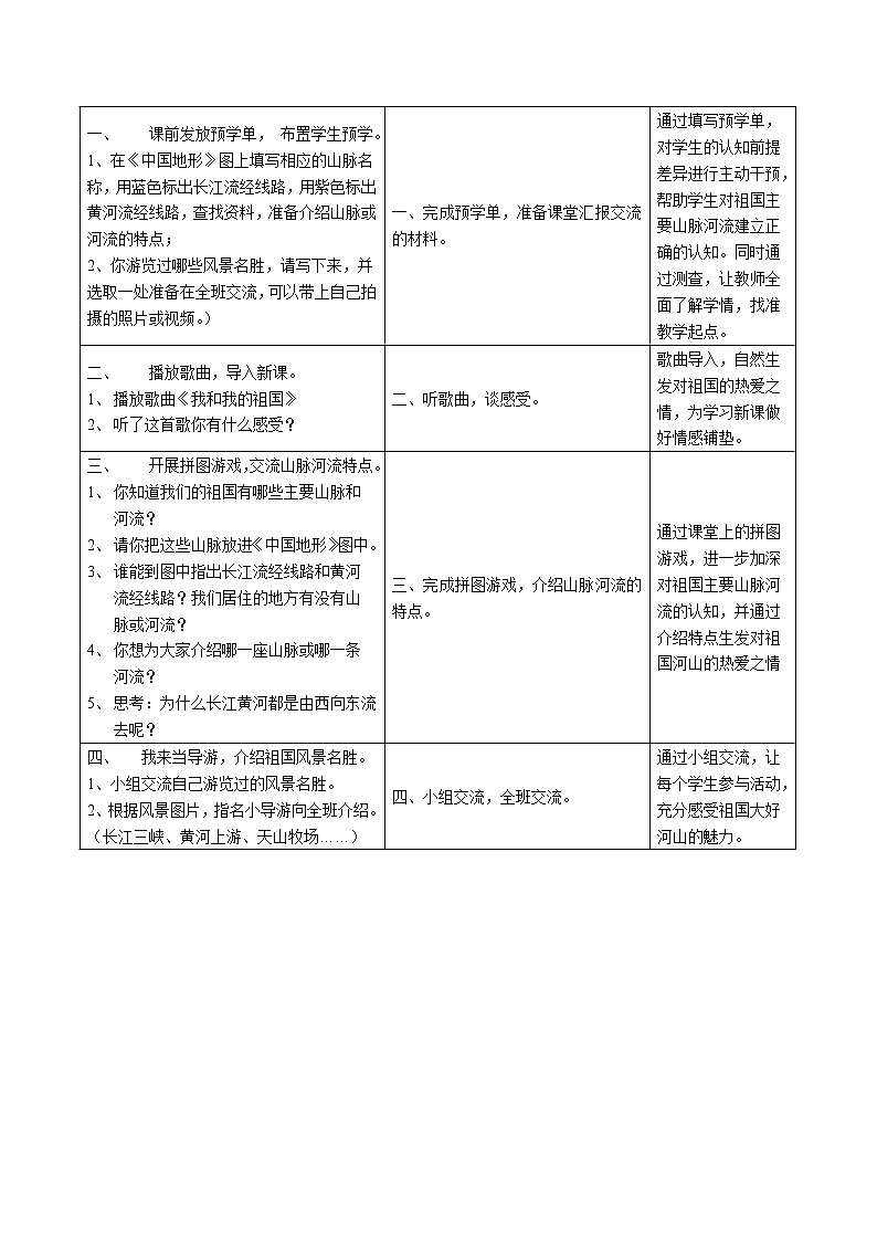 6.2《我们神圣的国土》（第二课时）教学设计 教案02