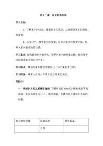 人教部编版四年级下册(道德与法治)12 家乡的喜与忧综合训练题