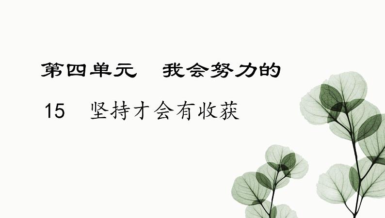 二年级下道德与法治课件二年级下册道德与法治课件-《15 坚持才会有收获》(2)(共36张PPT)人教版（部编）_人教版（2016部编版）第2页