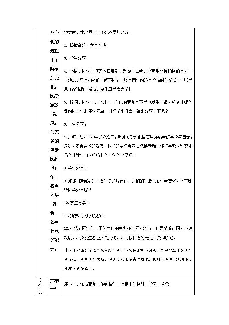 人教部编版（五四制）二年级道德与法治上册 16.家乡新变化教案02