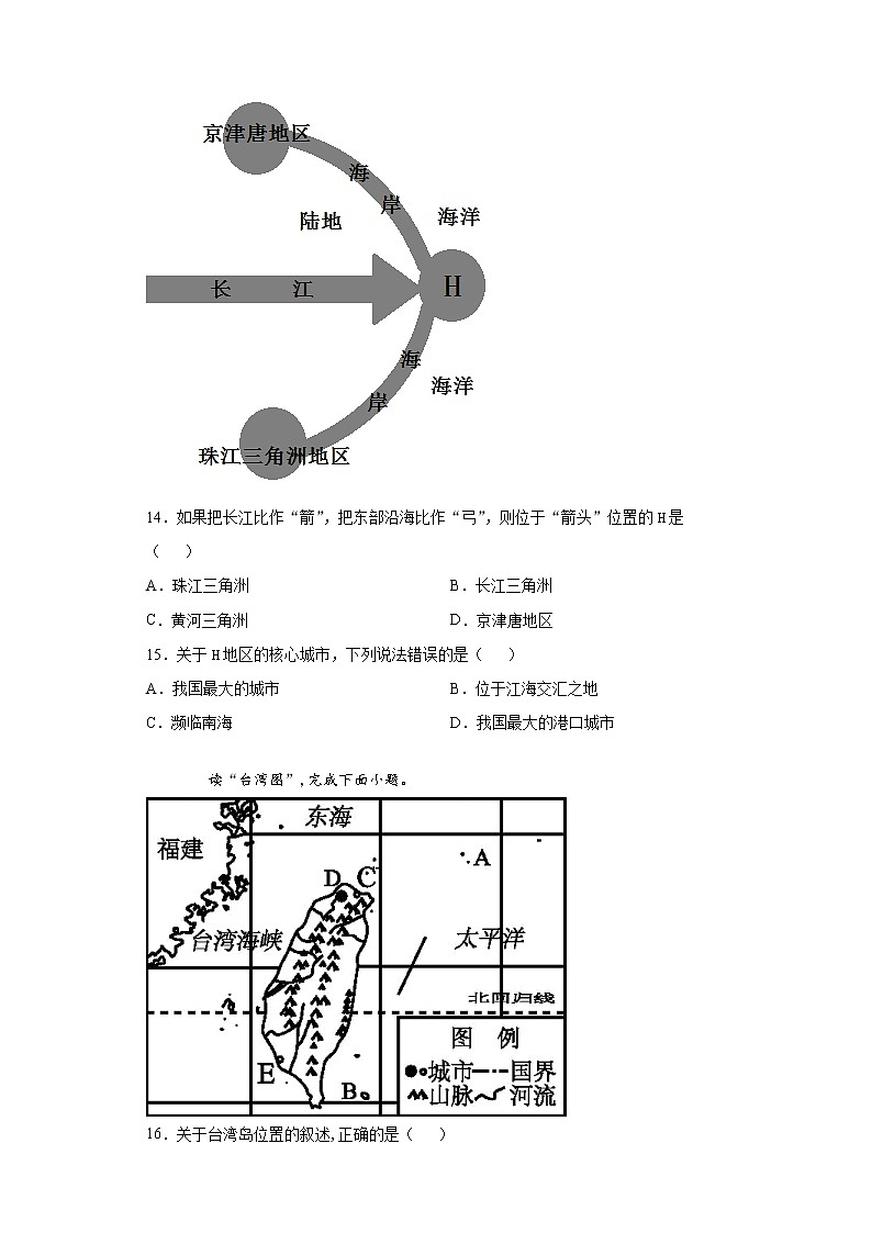河北省秦皇岛市卢龙县2020-2021学年八年级下学期期末地理试题（word版 含答案）03