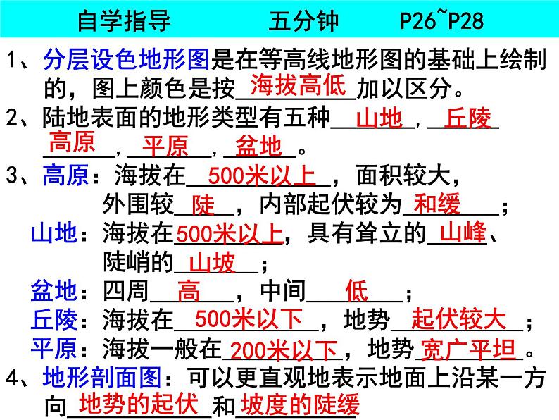 人教版七年级上册第一单元第四节地形图的判读2课件PPT第3页