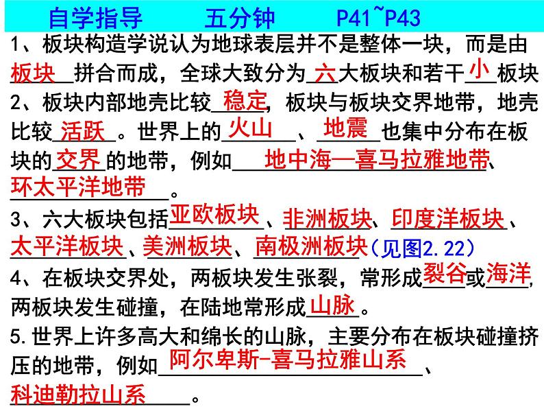 人教版七年级上册第二章 第二节海陆变迁2课件PPT03