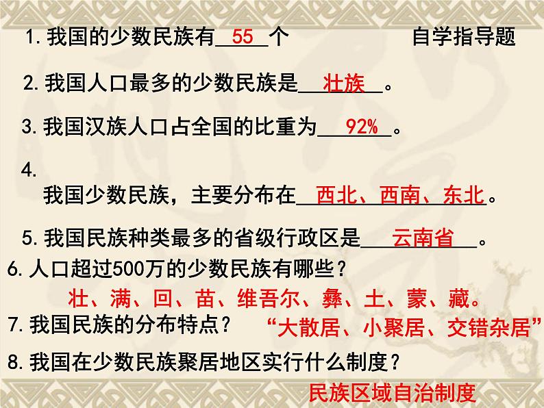 人教版八年级上册第一章第三节 民族课件PPT第4页