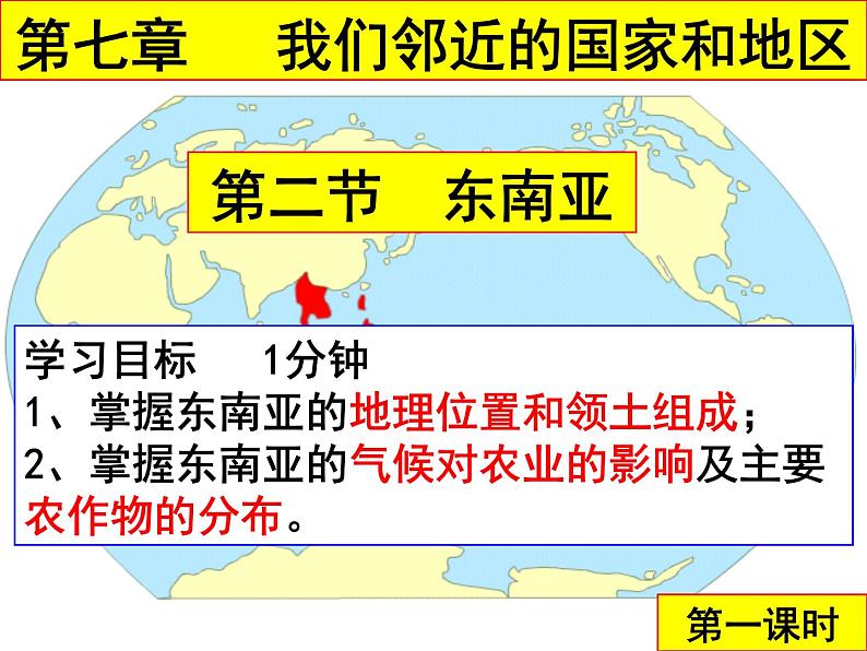 人教版 七年级下册第七章  第二节 东南亚1课件PPT第2页