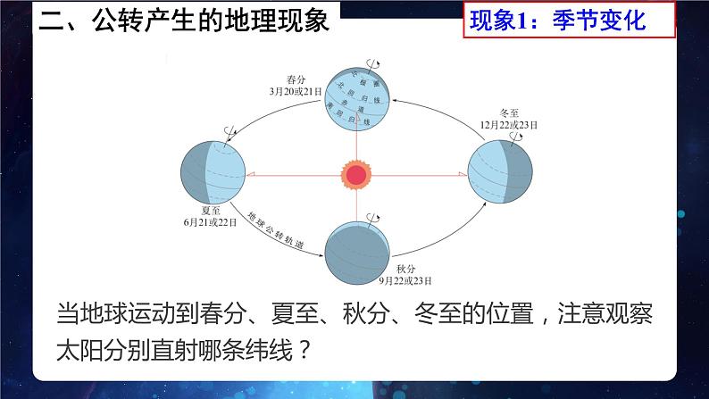 粤教版七年级上1.3地球的运动第二课时 PPT课件06