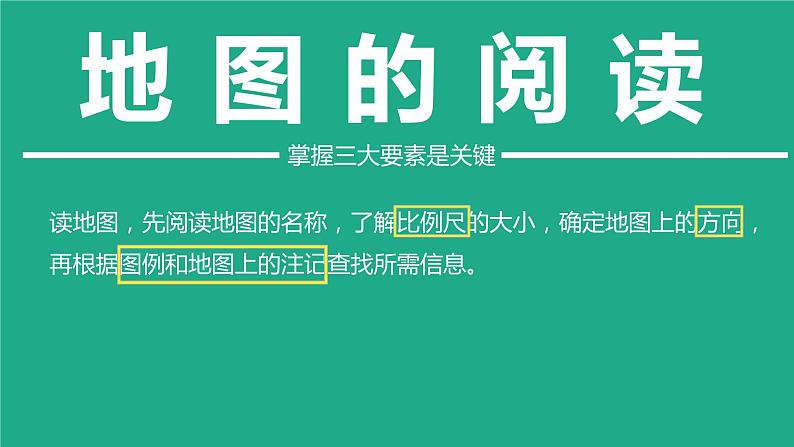 粤教版七年级上2.2地图的运用第8页