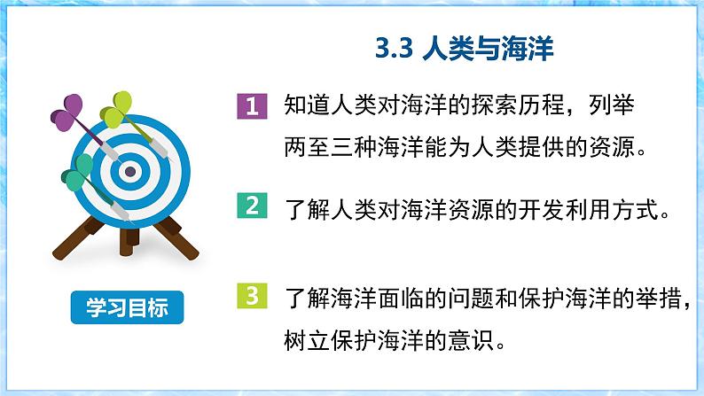 粤教版七年级上3.3人类与海洋ppt第3页