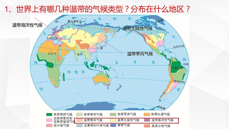 粤教版七年级上4.3世界的主要气候 第二课时 PPT课件05