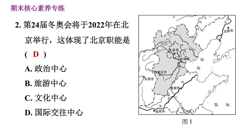 人教版八年级下册地理习题课件 期末提升 专题五　聚焦地理热点05