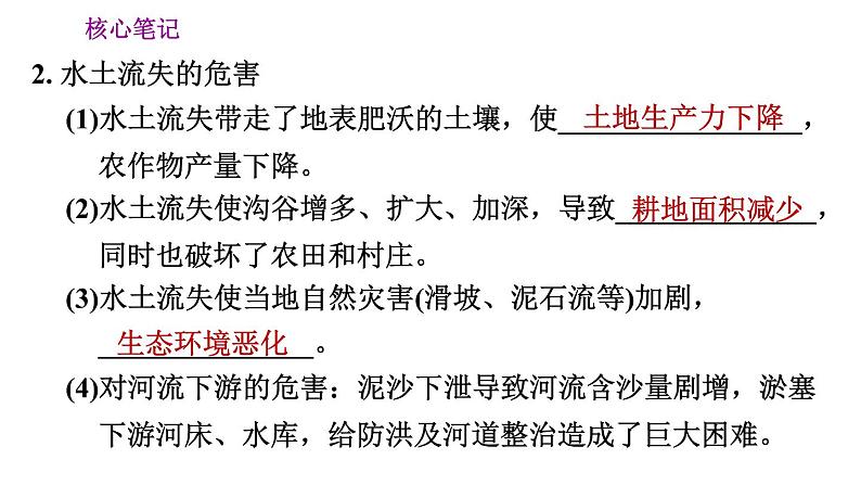 人教版八年级下册地理习题课件 第六章 6.3.2 严重的水土流失　水土保持05