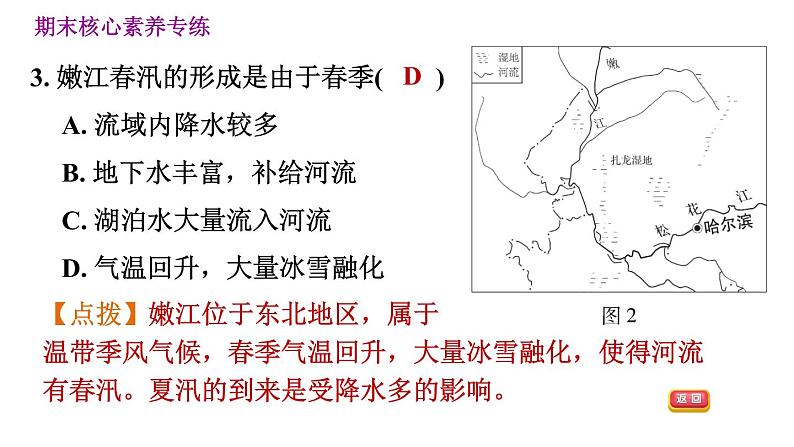 人教版八年级下册地理习题课件 期末提升 专题二　综合思维：不同区域自然地理要  素之间的内在联系第6页