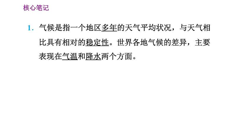 晋教版七年级上册地理习题课件 第4章 4.4.1  世界主要气候类型第2页