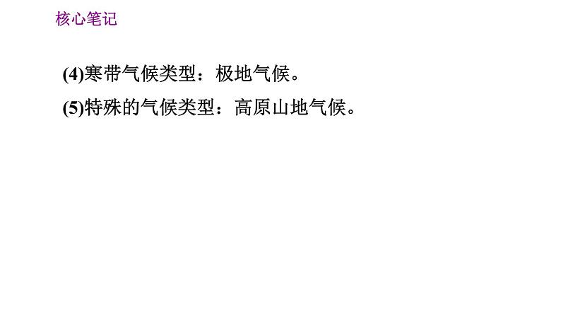 晋教版七年级上册地理习题课件 第4章 4.4.1  世界主要气候类型04