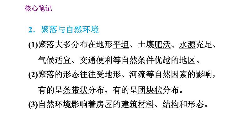 晋教版七年级上册地理习题课件 第6章 6.1  聚落与环境第3页