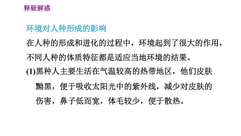 晋教版七年级上册地理习题课件 第5章 5.1.2  人口问题　三大人种及其分布06