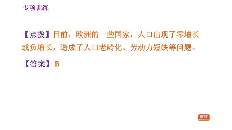 晋教版七年级上册地理习题课件 期末专项复习训练 专项训练五　 居民与聚落第4页